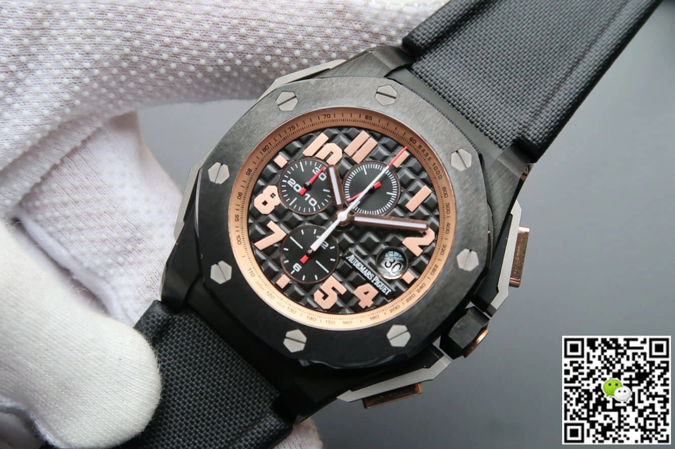 Audemars Piguet Royal Oak Offshore 26378IO.OO.A001KE.01 JF Factory 1:1 Best Edition Replica Watch V2 Black Strap